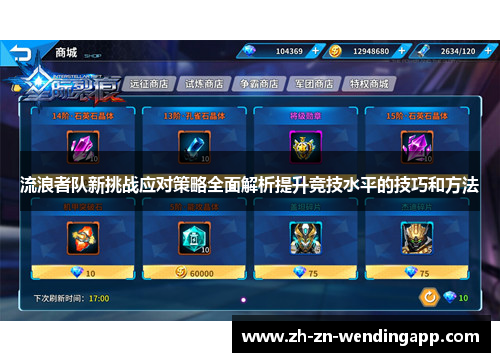 流浪者队新挑战应对策略全面解析提升竞技水平的技巧和方法